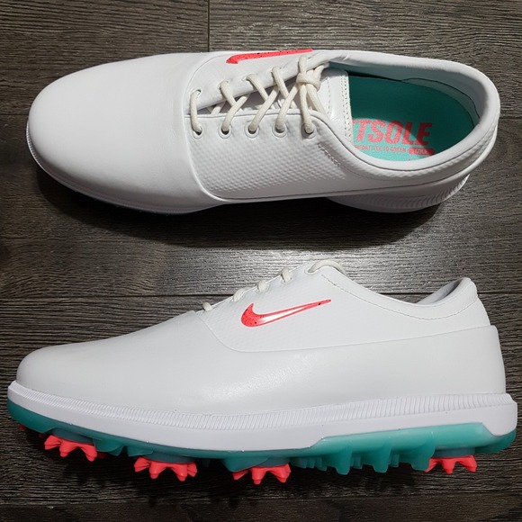 NIKE Air Zoom Victory Tour Golf‎ Shoes Mens 7 Womens 8.5 Hot Punch White B GRADE